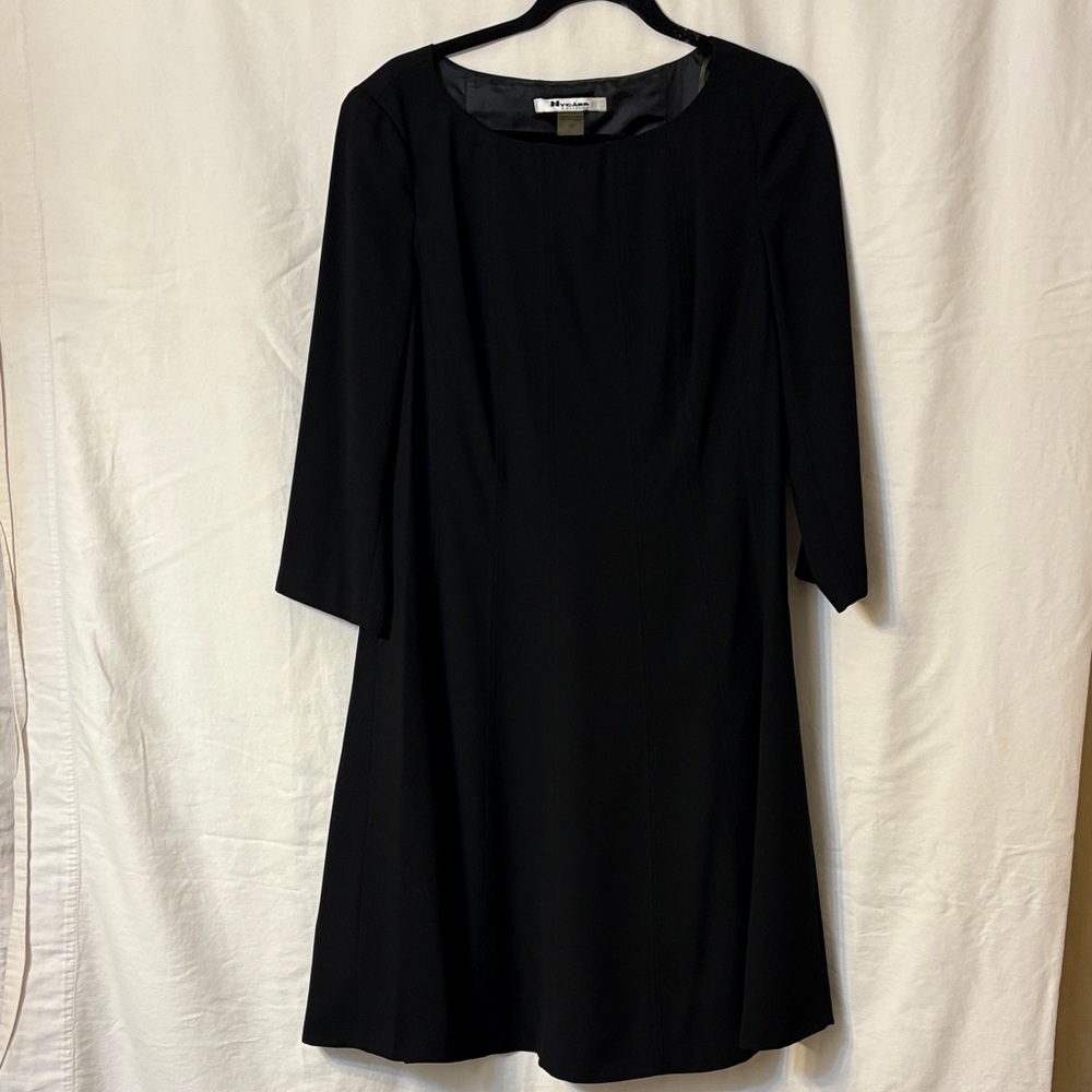 Elegant Black Long Sleeve Dress